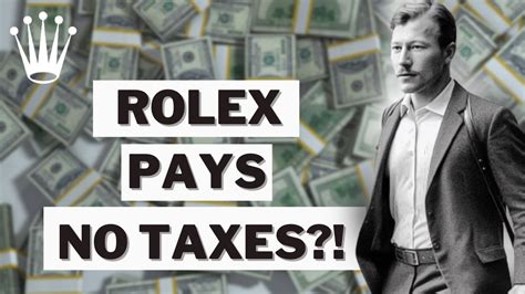 does rolex pay tax|rolex is profit or non.